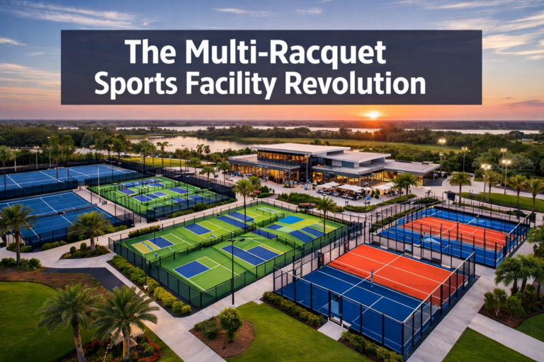 The Multi-Racquet Sports Facility Revolution: How Clubs Are Consolidating Tennis, Pickleball, and Padel Under One Roof in 2026