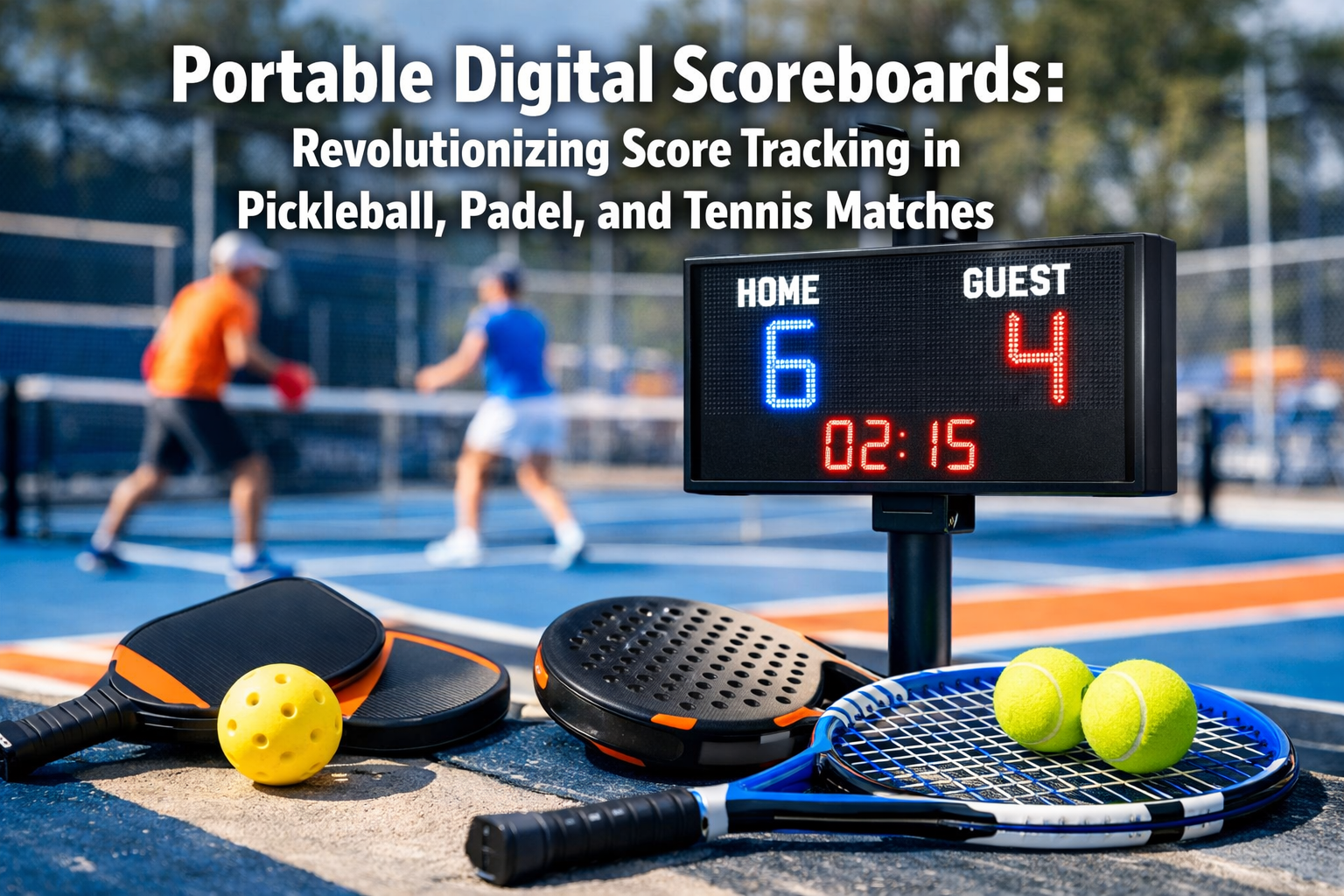 Portable Digital Scoreboards: Revolutionizing Score Tracking in Pickleball, Padel, and Tennis Matches
