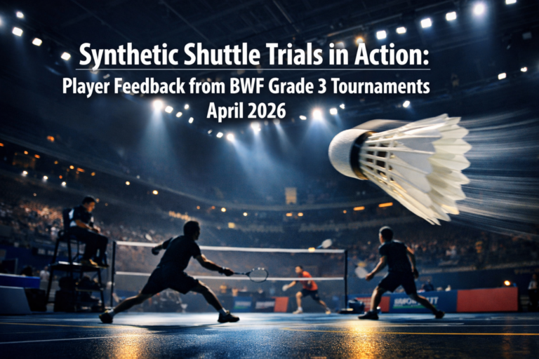 Synthetic Shuttle Trials in Action: Player Feedback from BWF Grade 3 Tournaments in April 2026