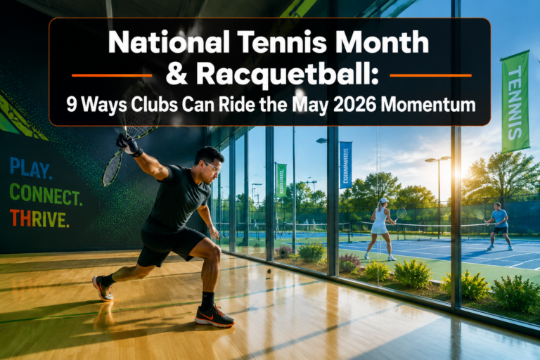 National Tennis Month and Racquetball: 9 Ways Clubs Can Ride the May 2026 Racquet Sports Momentum