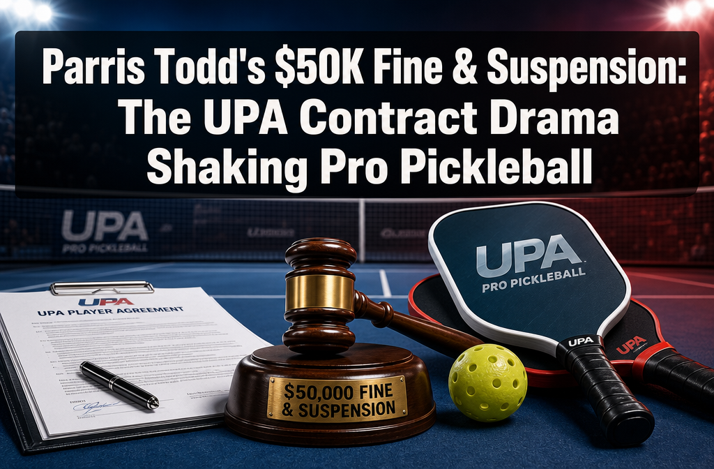 Parris Todd’s K Fine and Suspension: The UPA Contract Drama Shaking Professional Pickleball