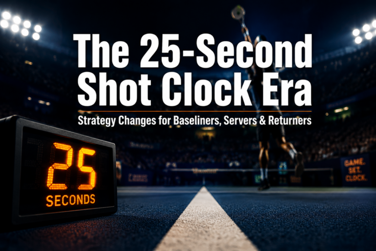 The 25-Second Shot Clock Era: Practical Strategy Changes for Baseliners, Servers, and Returners