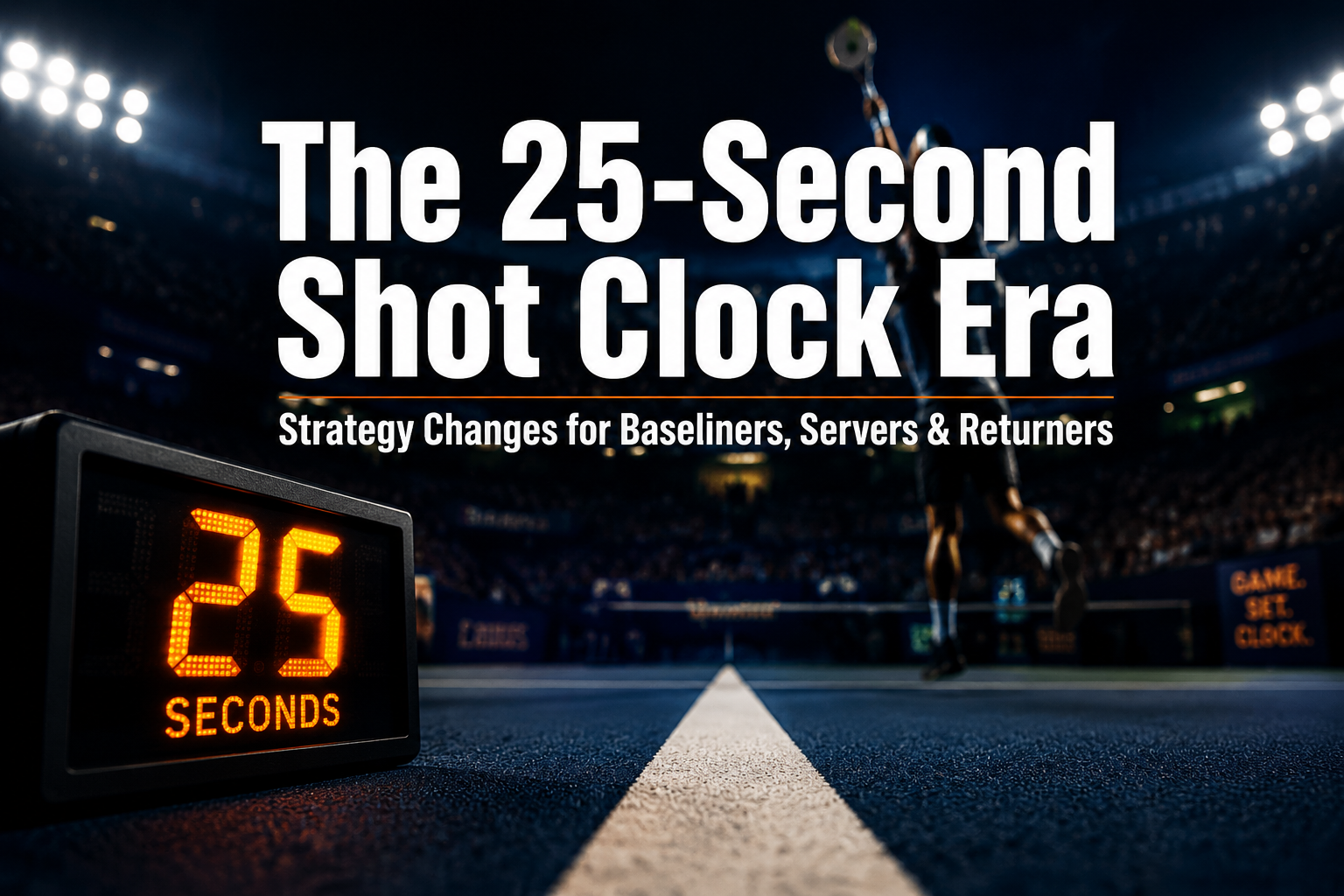 The 25-Second Shot Clock Era: Practical Strategy Changes for Baseliners, Servers, and Returners
