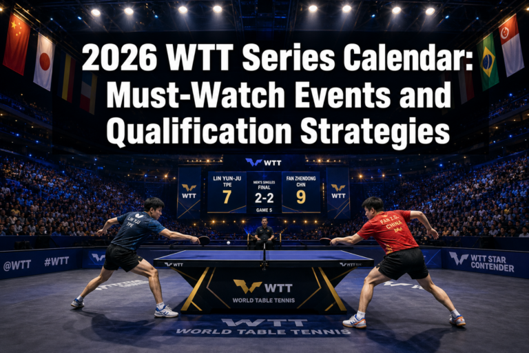 2026 WTT Series Calendar: Must-Watch Events and Qualification Strategies