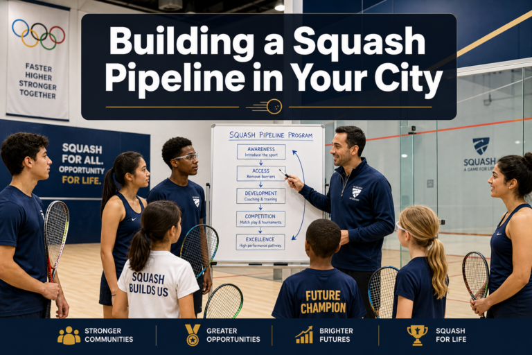 Building a Squash Pipeline in Your City: Practical Steps for Clubs to Ride the Pre-Olympic Participation Wave