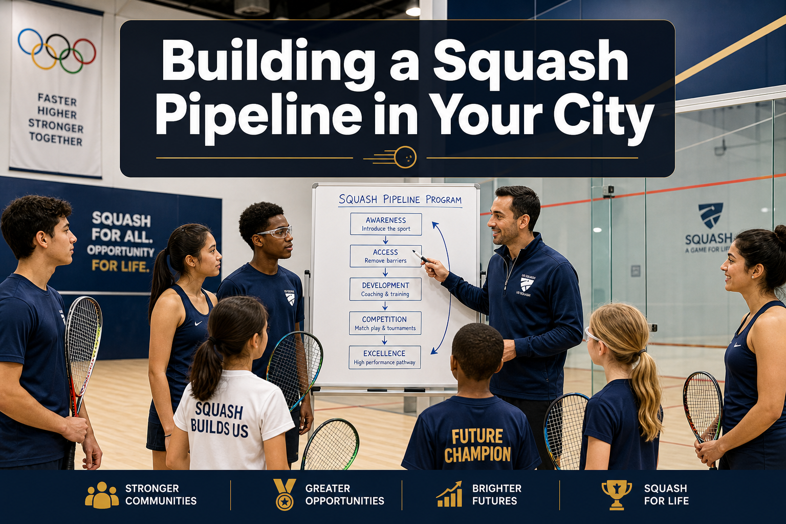 Building a Squash Pipeline in Your City: Practical Steps for Clubs to Ride the Pre-Olympic Participation Wave