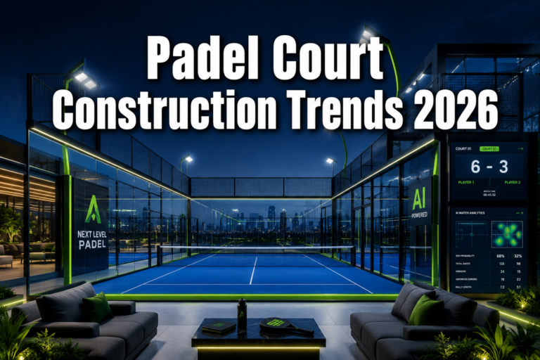 Padel Court Construction Trends 2026: Modular Designs, AI Scoring, and Smart Facilities