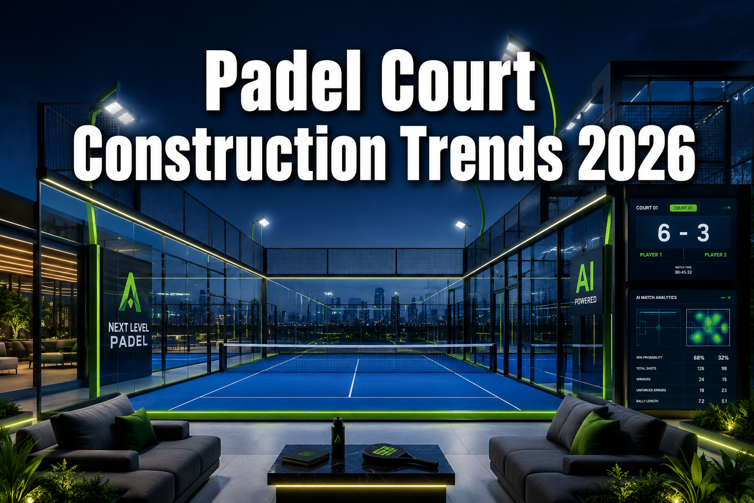 Padel Court Construction Trends 2026: Modular Designs, AI Scoring, and Smart Facilities